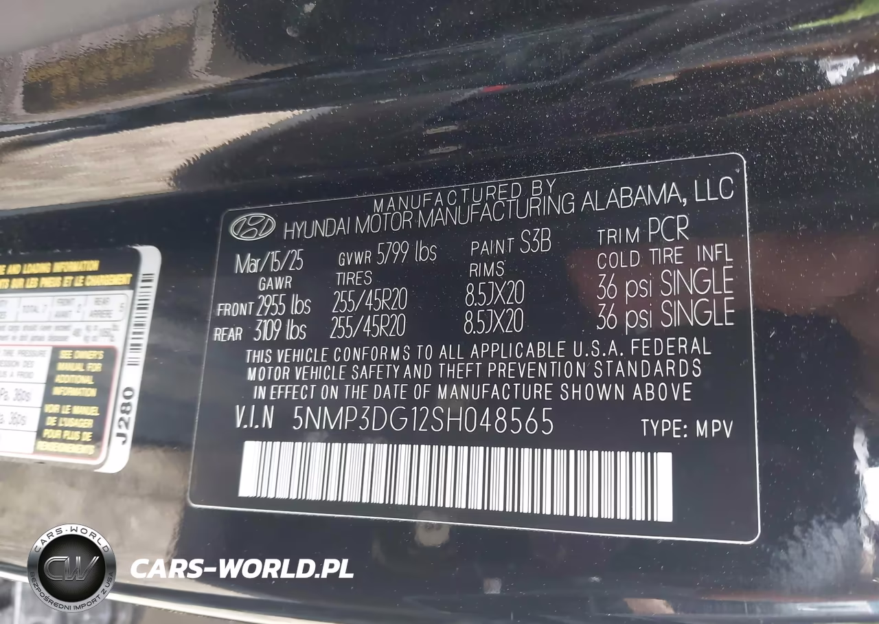 2025 Hyundai Santa Fe Hybrid Limited VIN:5NMP3DG12SH048565 - 9