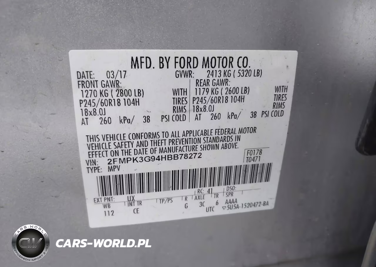2017 Ford Edge Se VIN:2FMPK3G94HBB78272 - 9