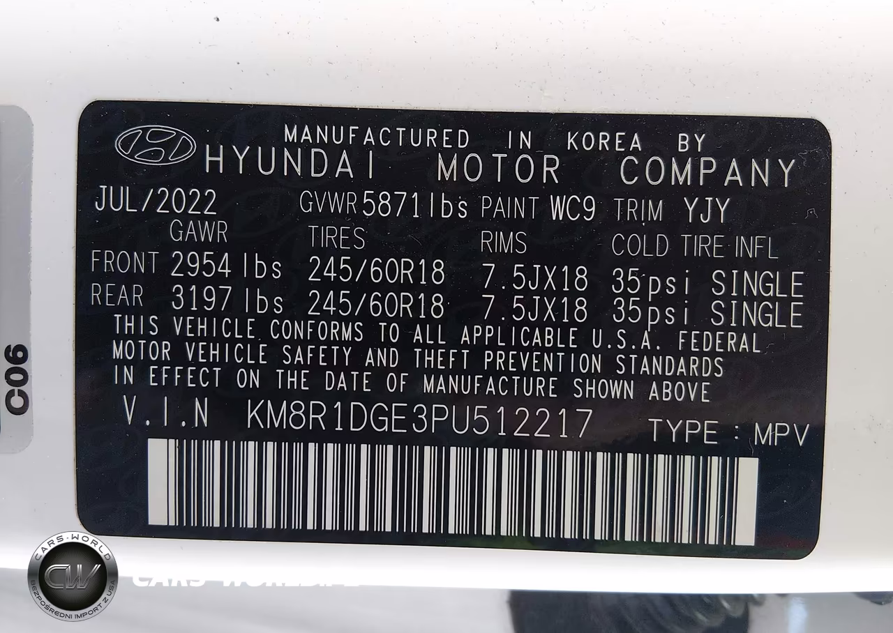 2023 Hyundai Palisade Se VIN:KM8R1DGE3PU512217 - 9