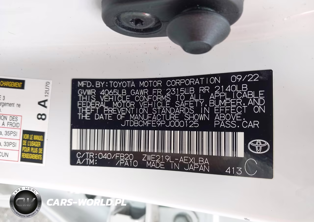 2023 Toyota Corolla Hybrid Le VIN:JTDBCMFE9PJ000125 - 9