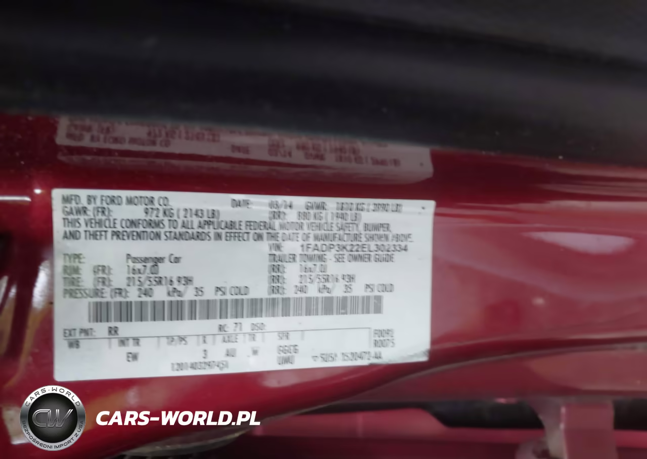 2014 Ford Focus Se VIN:1FADP3K22EL302334 - 9