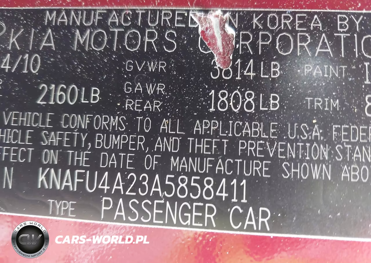 2010 Kia Forte Ex VIN:KNAFU4A23A5858411 - 9