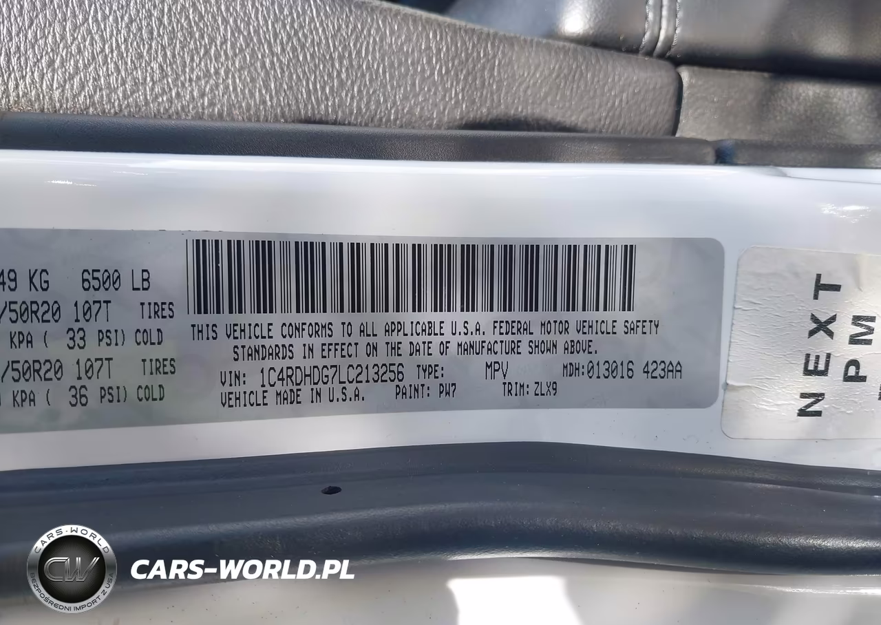 2020 Dodge Durango Gt Plus Rwd VIN:1C4RDHDG7LC213256 - 9