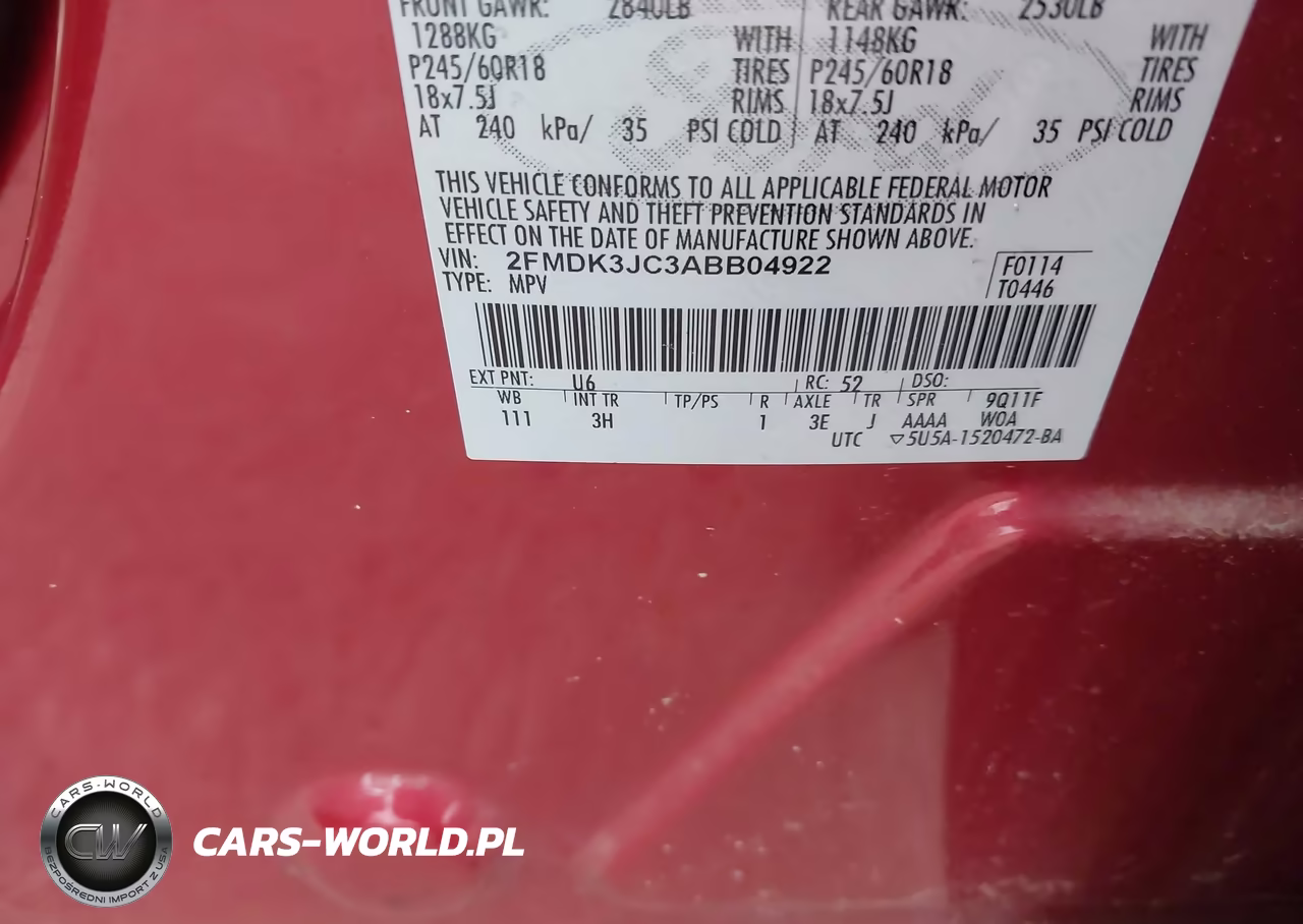 2010 Ford Edge Sel VIN:2FMDK3JC3ABB04922 - 9