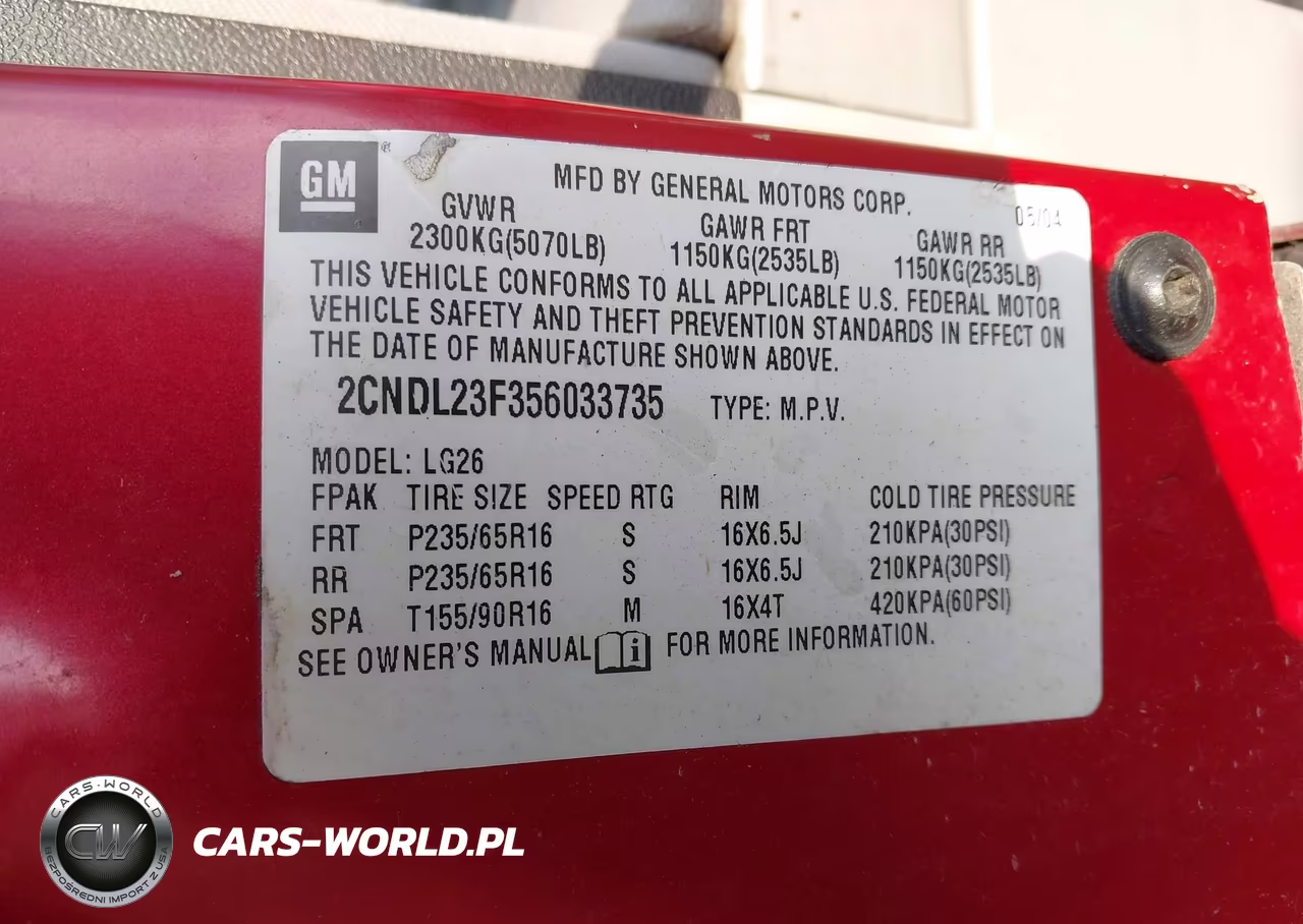 2005 Chevrolet Equinox Ls VIN:2CNDL23F356033735 - 9