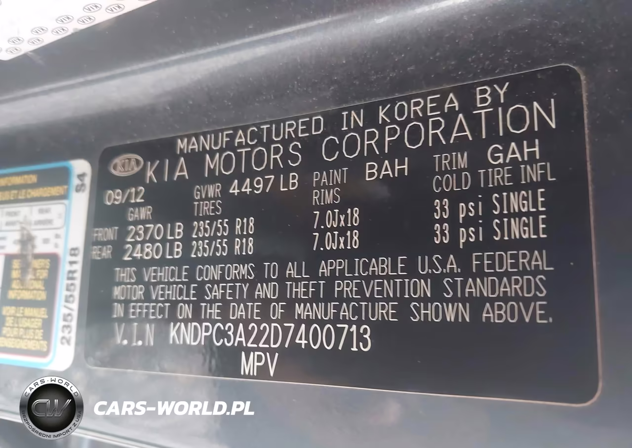 2013 Kia Sportage Ex VIN:KNDPC3A22D7400713 - 9