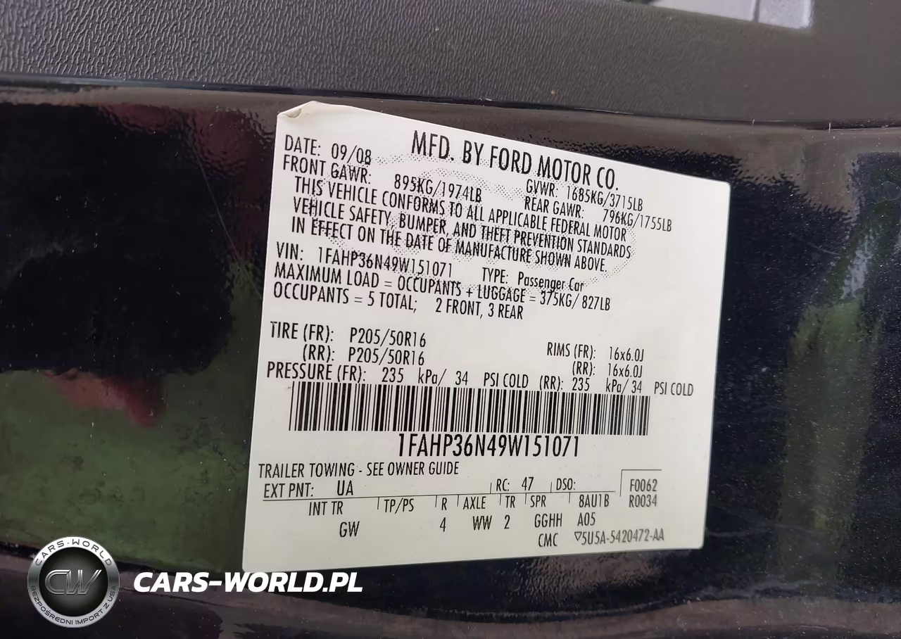2009 Ford Focus Ses VIN:1FAHP36N49W151071 - 9