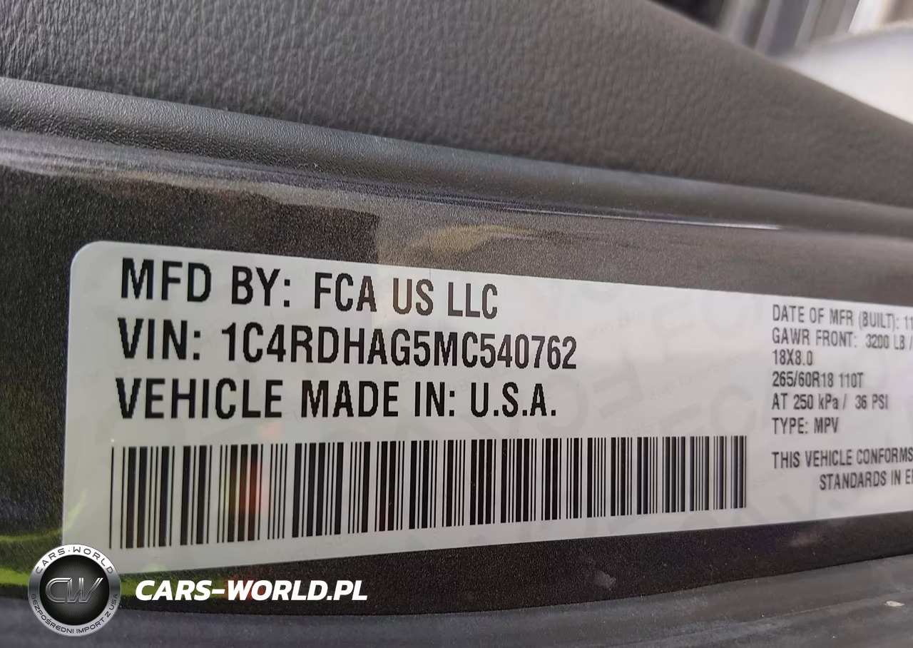 2021 Dodge Durango Sxt Rwd VIN:1C4RDHAG5MC540762 - 9