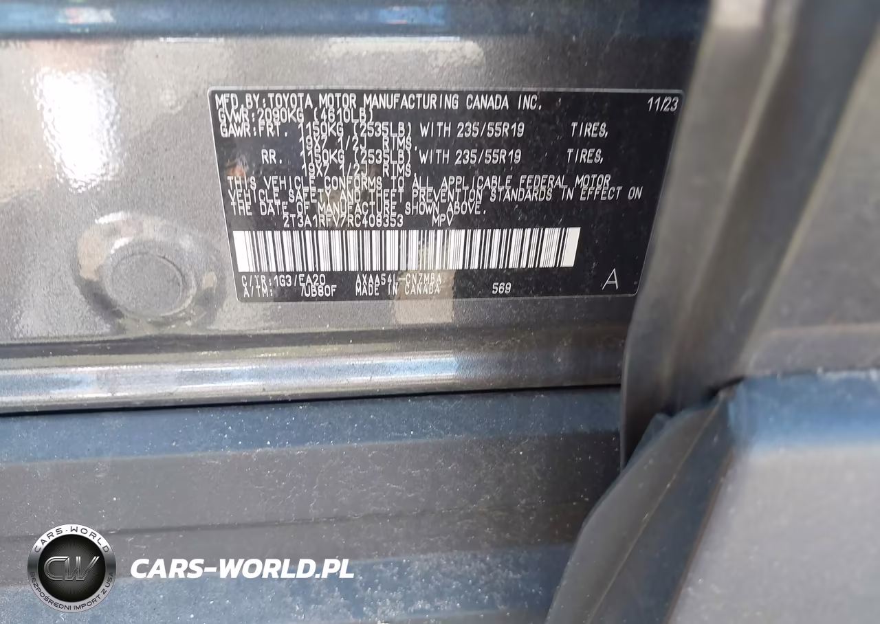 2024 Toyota Rav4 Xle Premium VIN:2T3A1RFV7RC408353 - 9