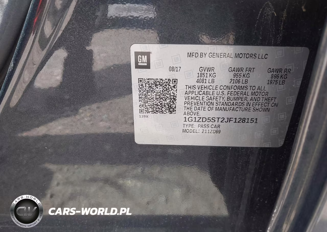 2018 Chevrolet Malibu Lt VIN:1G1ZD5ST2JF128151 - 9