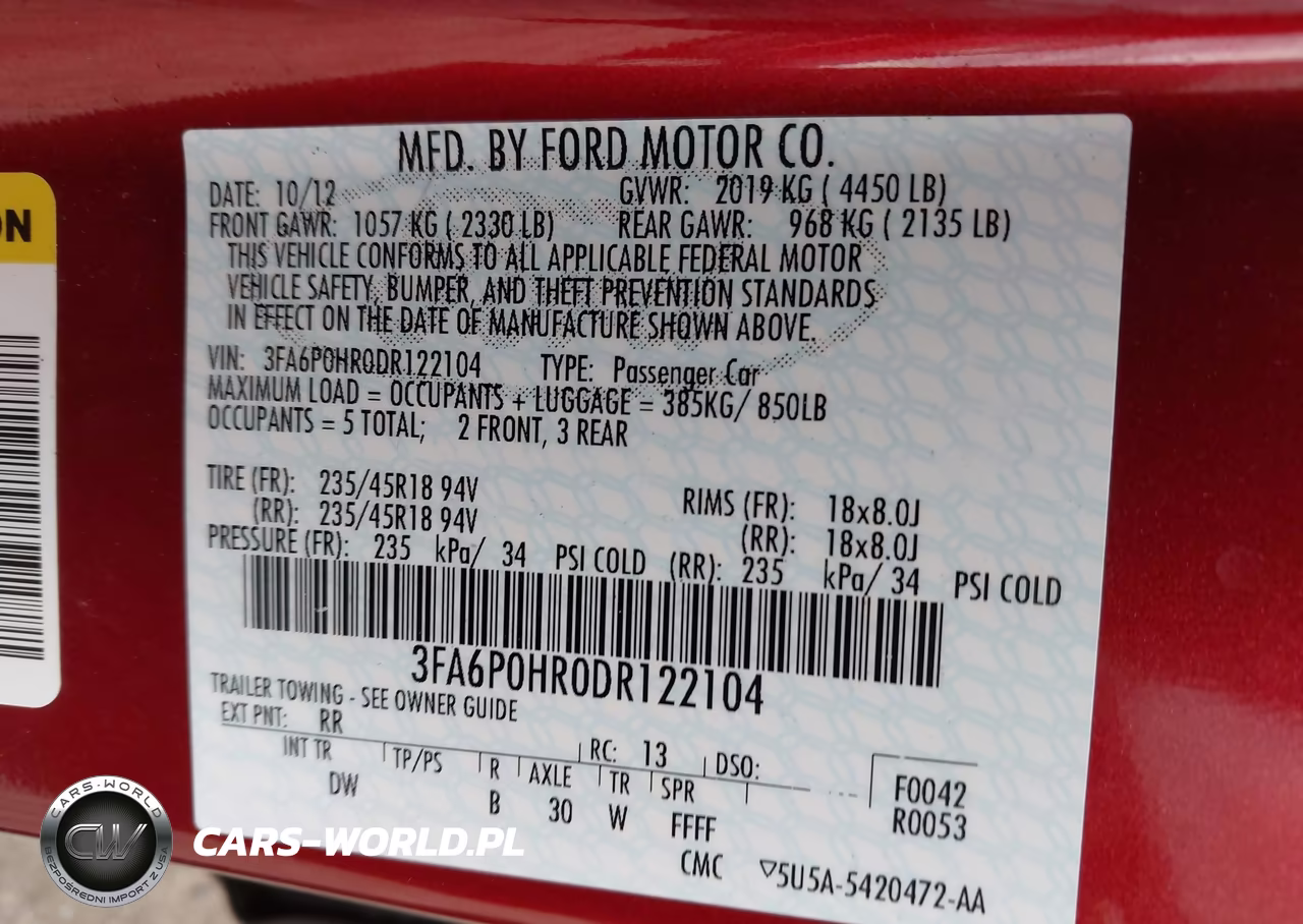2013 Ford Fusion Se VIN:3FA6P0HR0DR122104 - 9