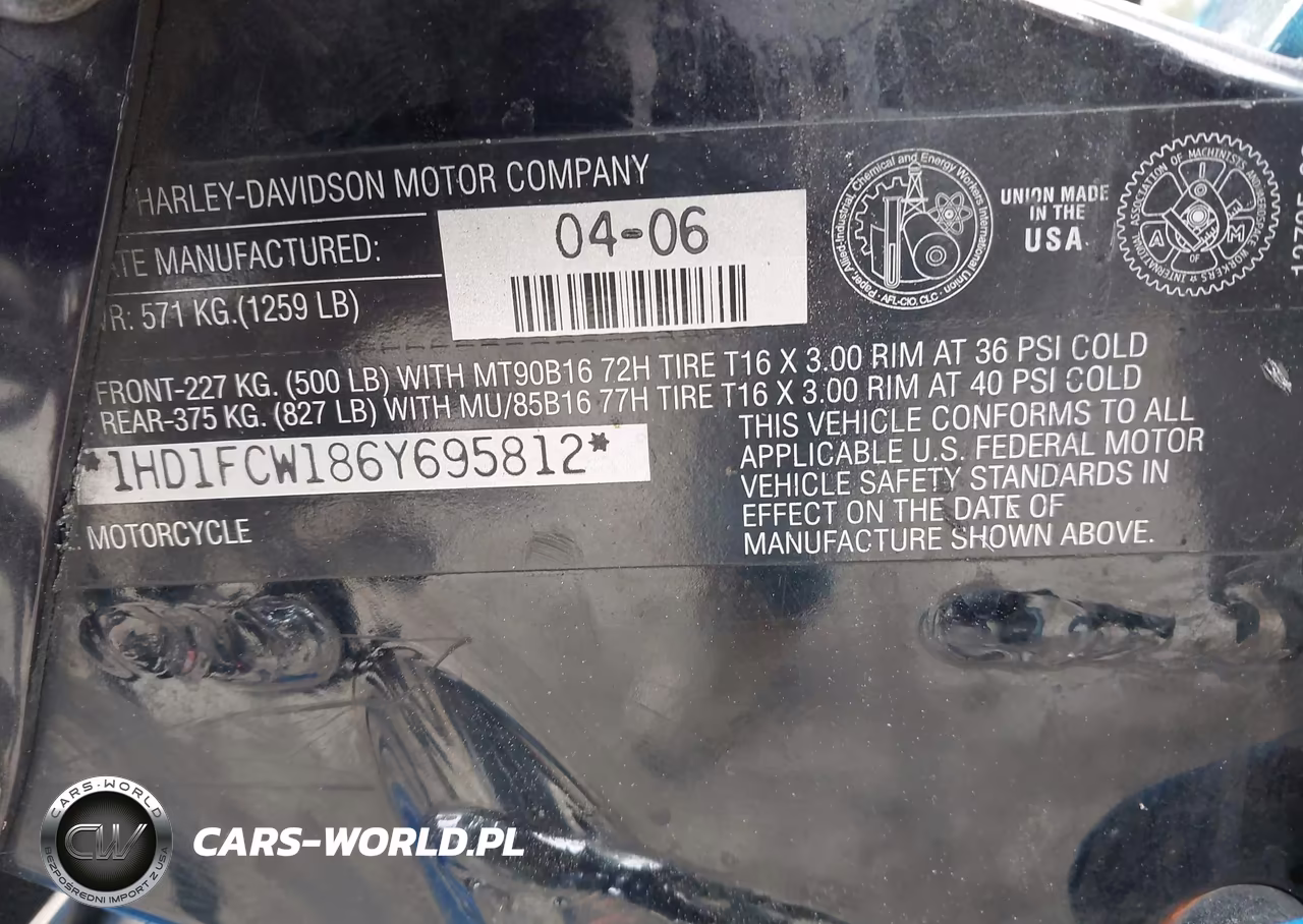 2006 Harley-Davidson Flhtcui VIN:1HD1FCW186Y695812 - 10