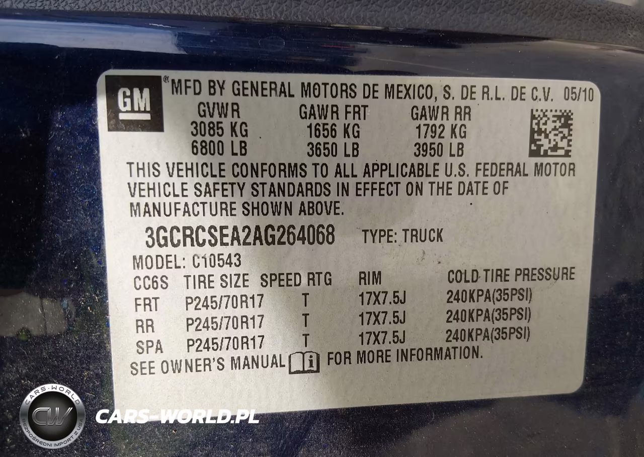 2010 Chevrolet Silverado 1500 Lt VIN:3GCRCSEA2AG264068 - 9