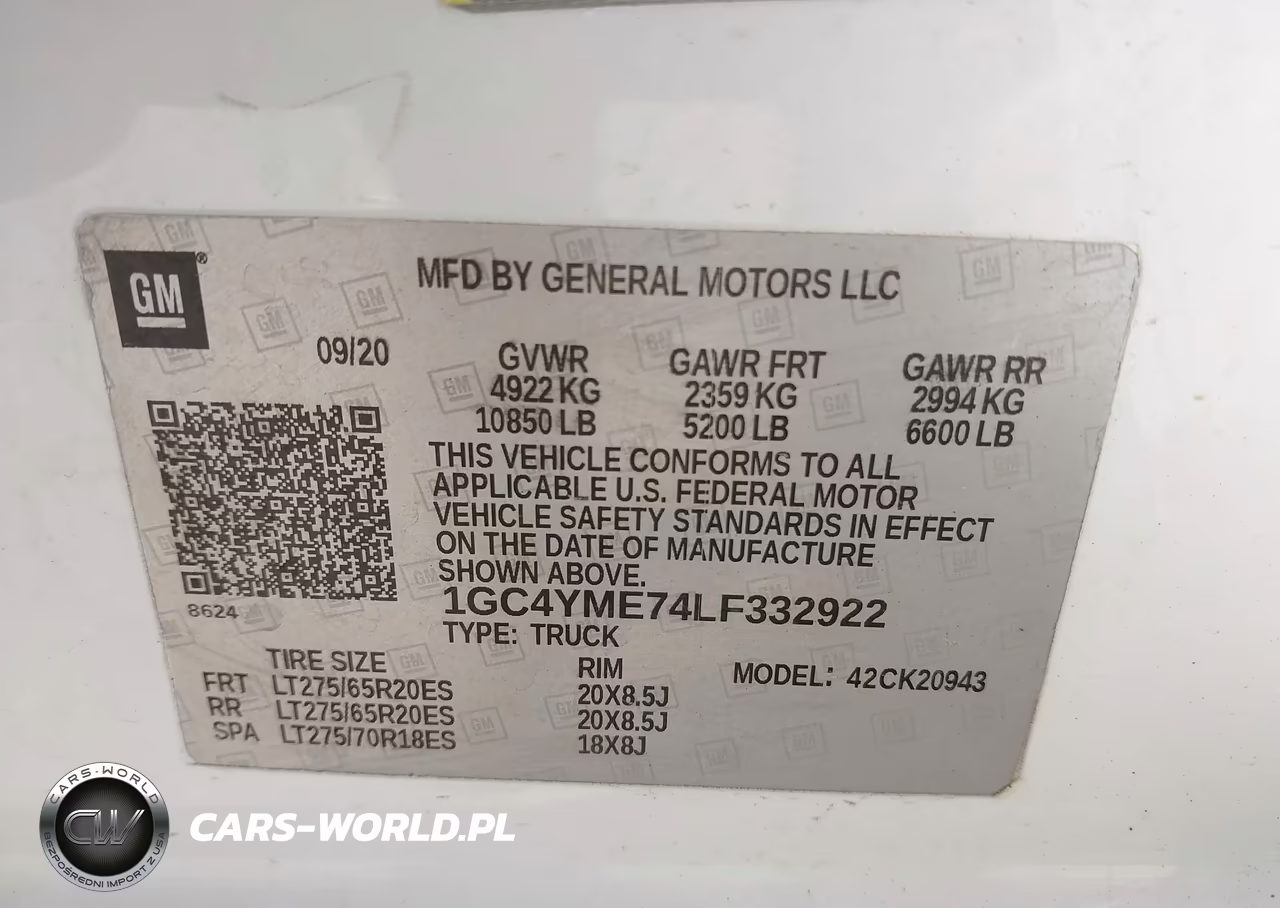 2020 Chevrolet Silverado 2500Hd 4Wd Long Bed Custom VIN:1GC4YME74LF332922 - 8