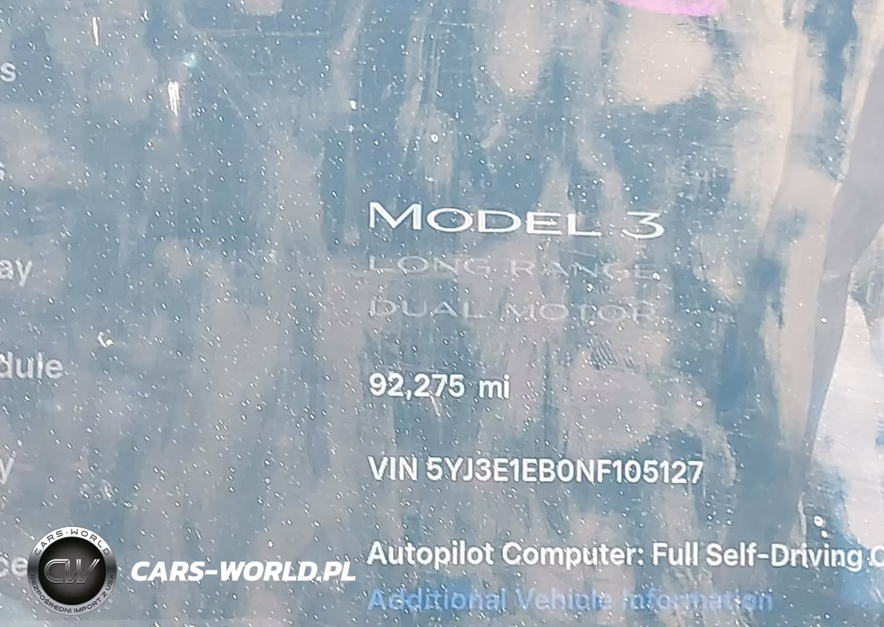 2022 Tesla Model 3 Long Range Dual Motor All-Wheel Drive VIN:5YJ3E1EB0NF105127 - 15