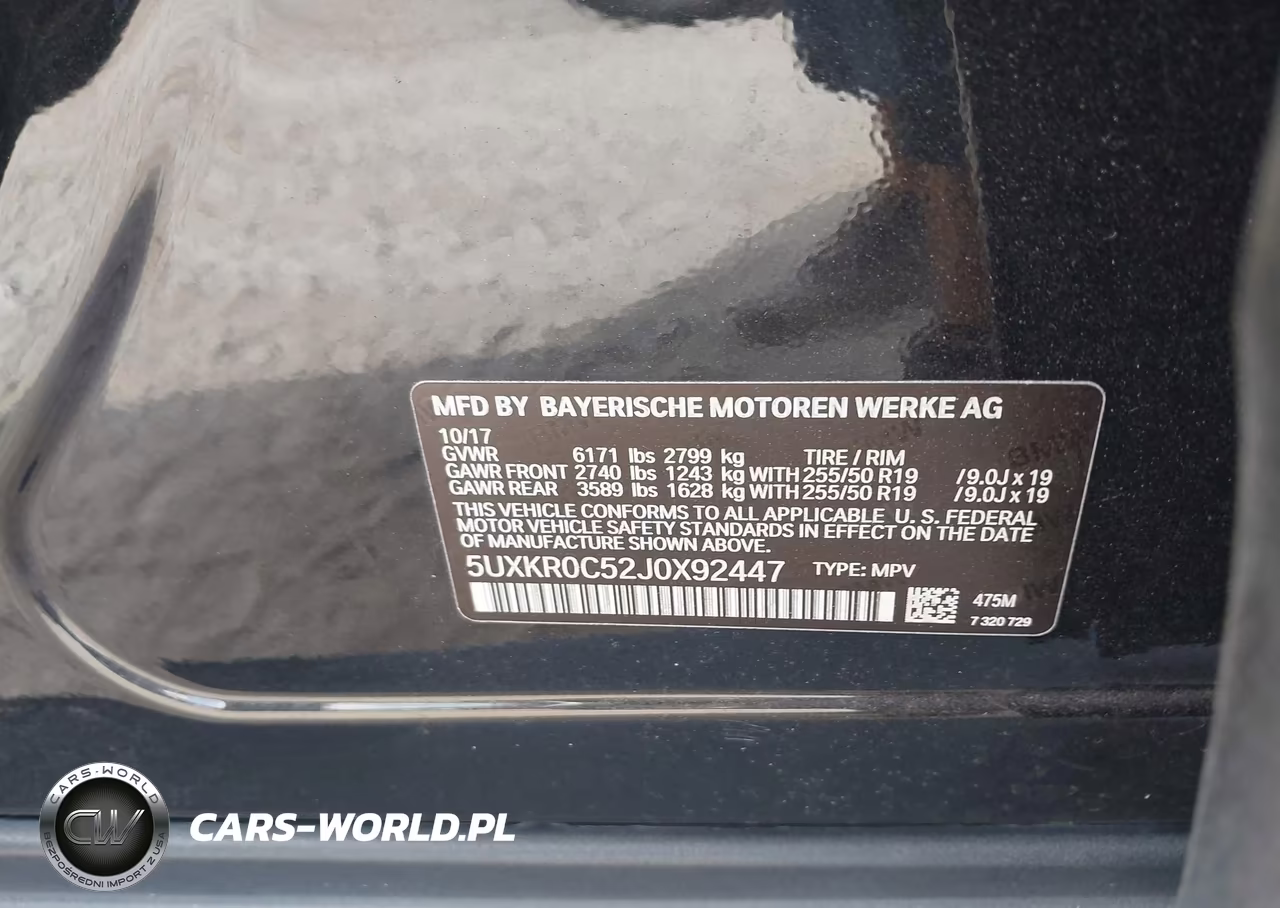 2018 BMW X5 xDrive35I VIN:5UXKR0C52J0X92447 - 9