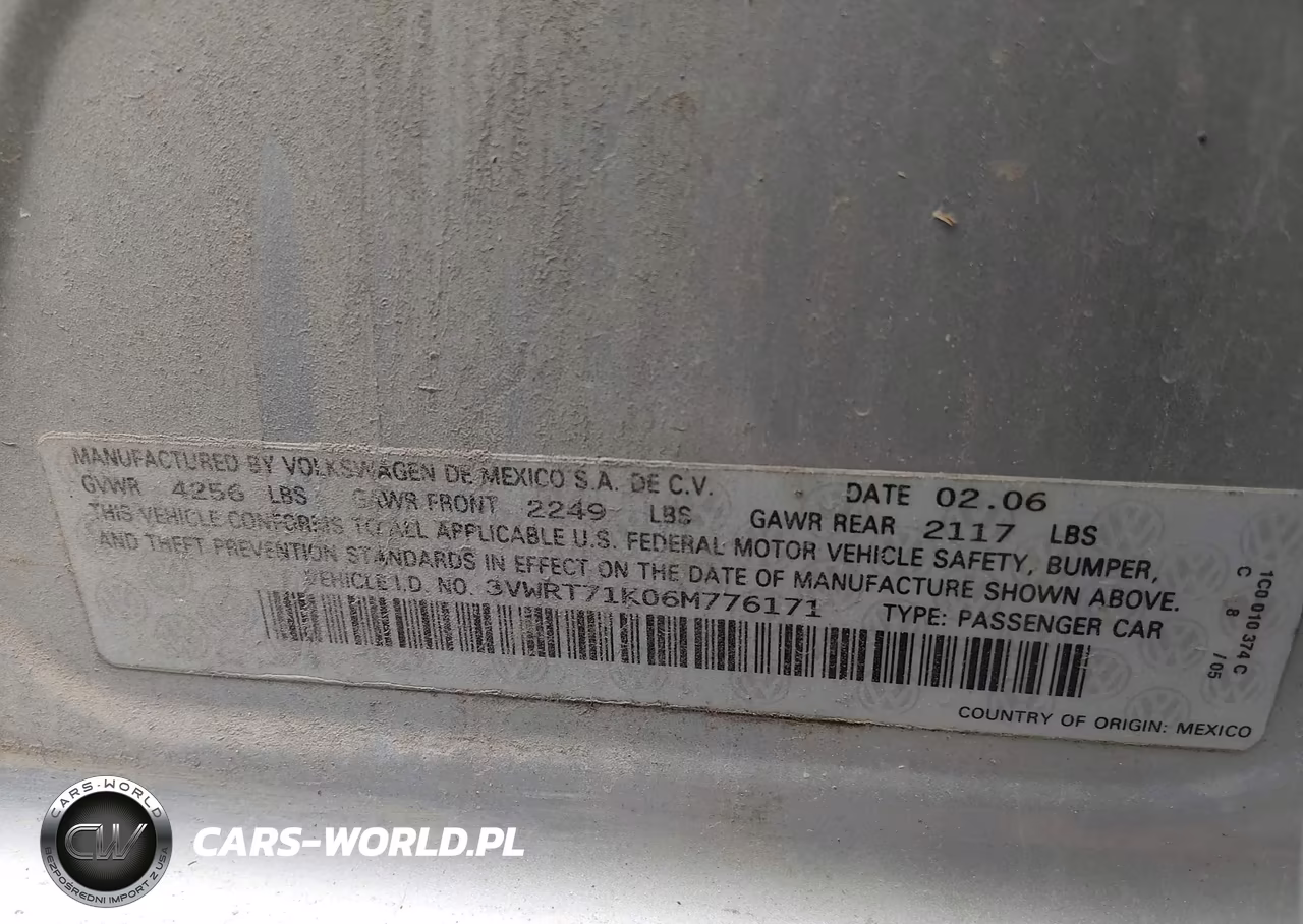 2006 Volkswagen Jetta Tdi VIN:3VWRT71K06M776171 - 9