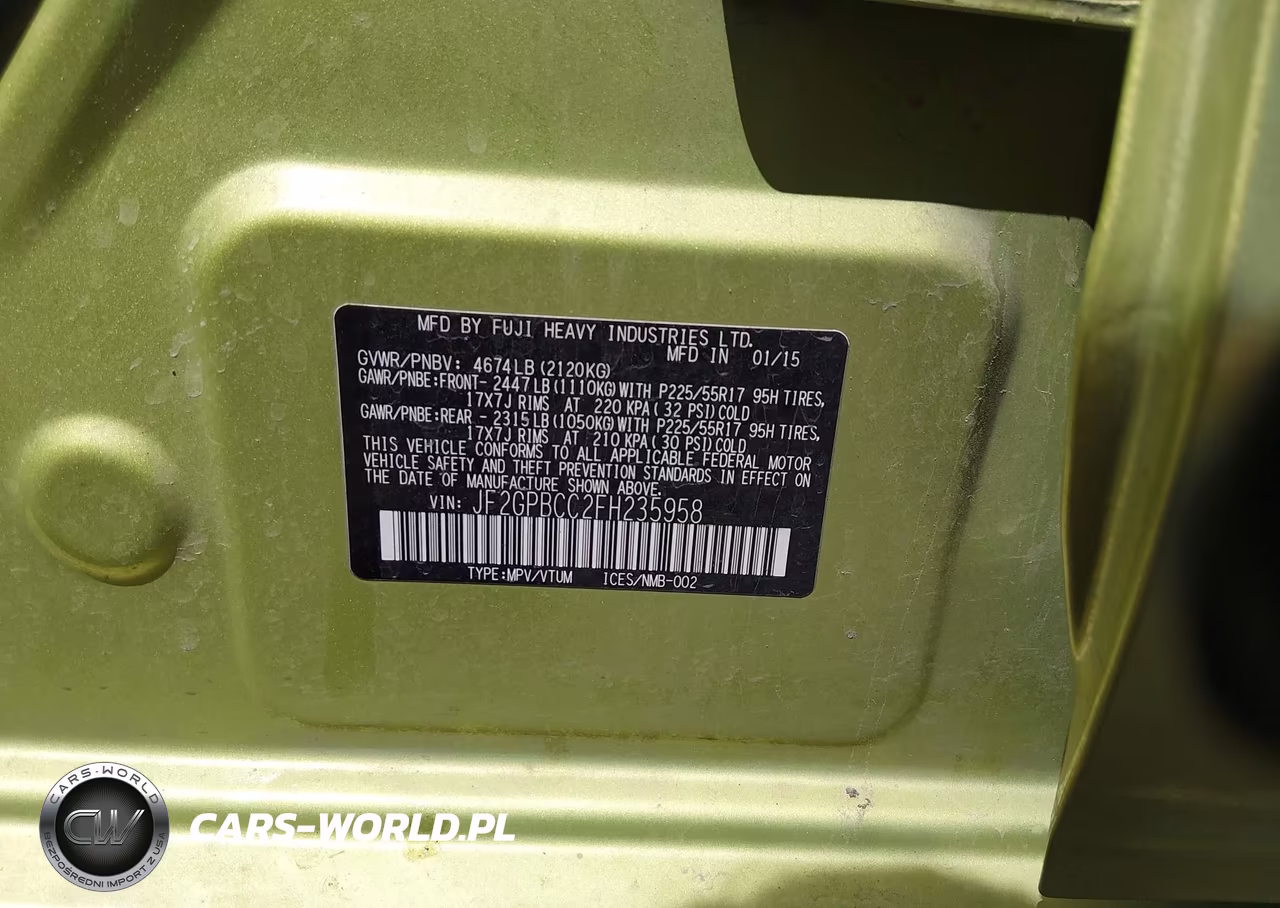 2015 Subaru Xv Crosstrek Hybrid VIN:JF2GPBCC2FH235958 - 9