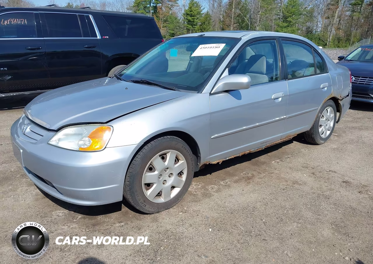2002 Honda Civic Ex VIN:2HGES25752H598443 - 2