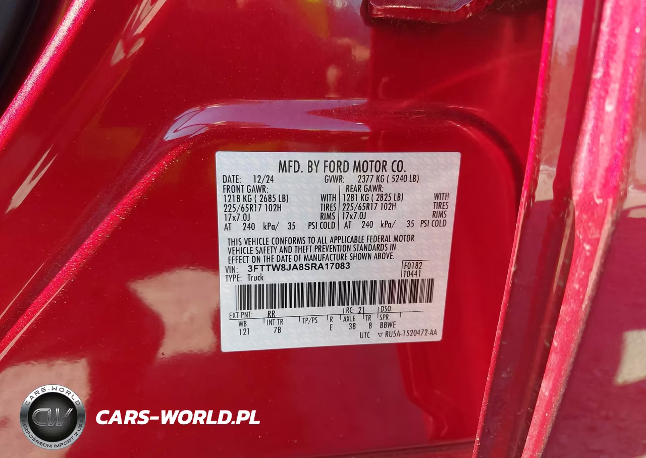 2025 Ford Maverick Xlt VIN:3FTTW8JA8SRA17083 - 9