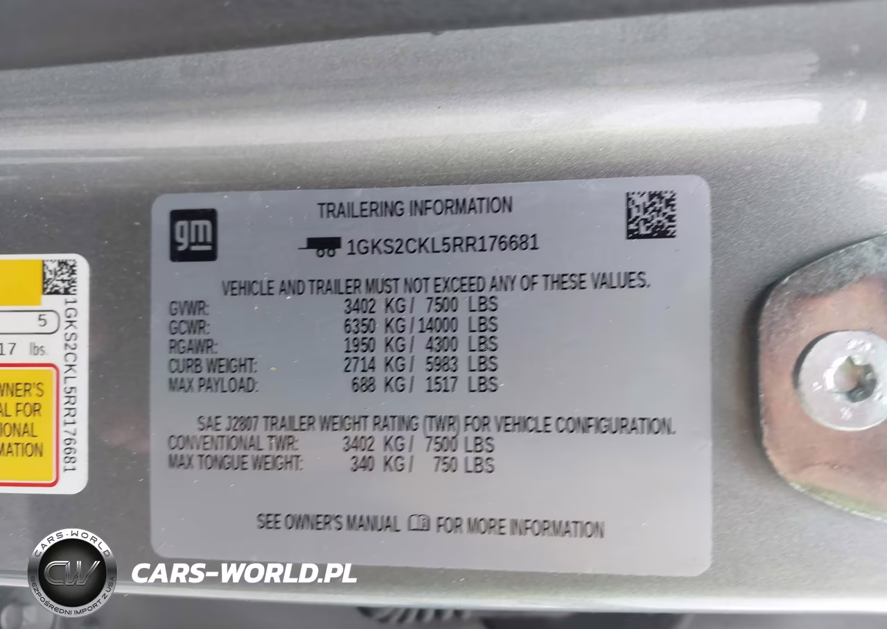 2024 GMC Yukon 4Wd At4 VIN:1GKS2CKL5RR176681 - 9