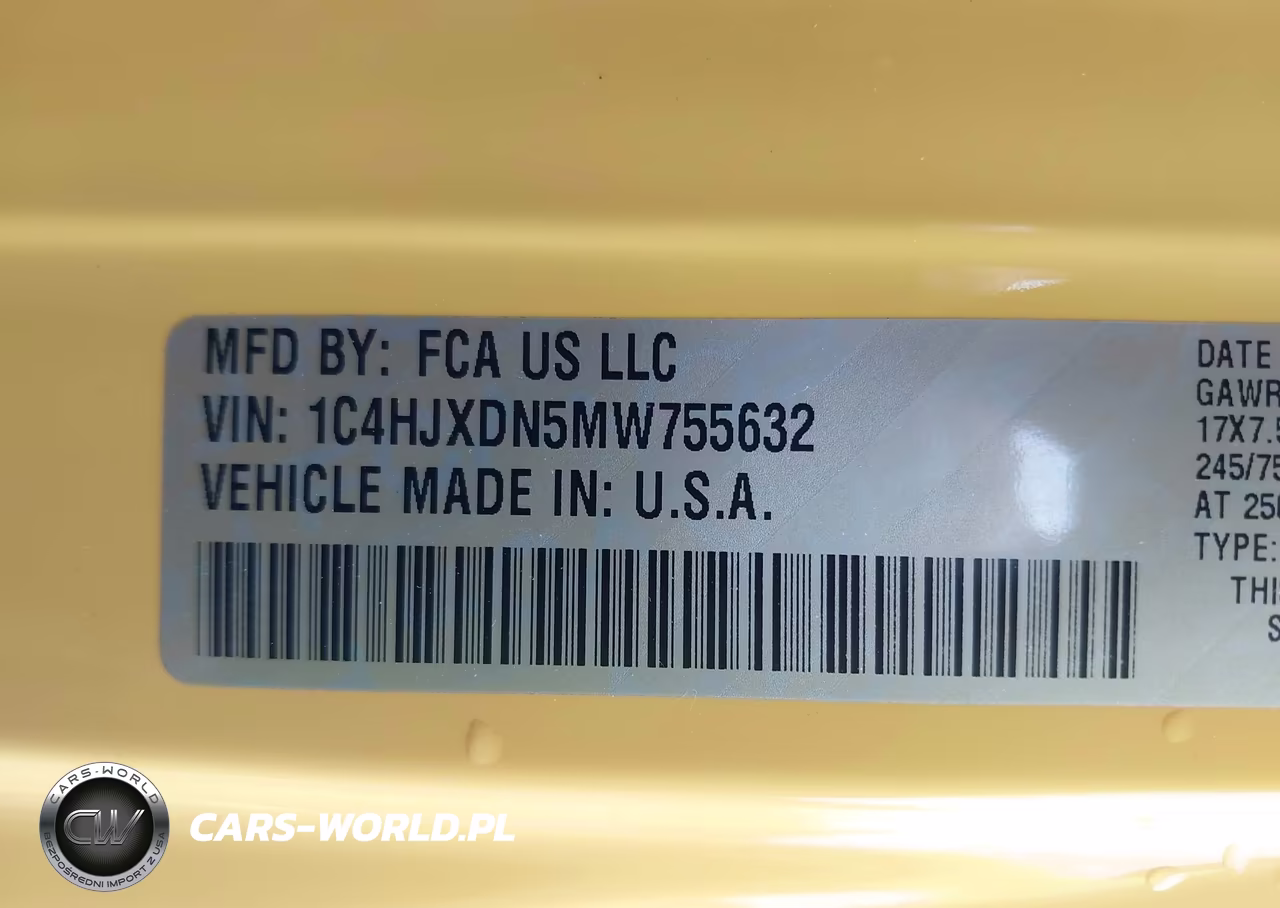 2021 Jeep Wrangler Unlimited Islander 4X4 VIN:1C4HJXDN5MW755632 - 9