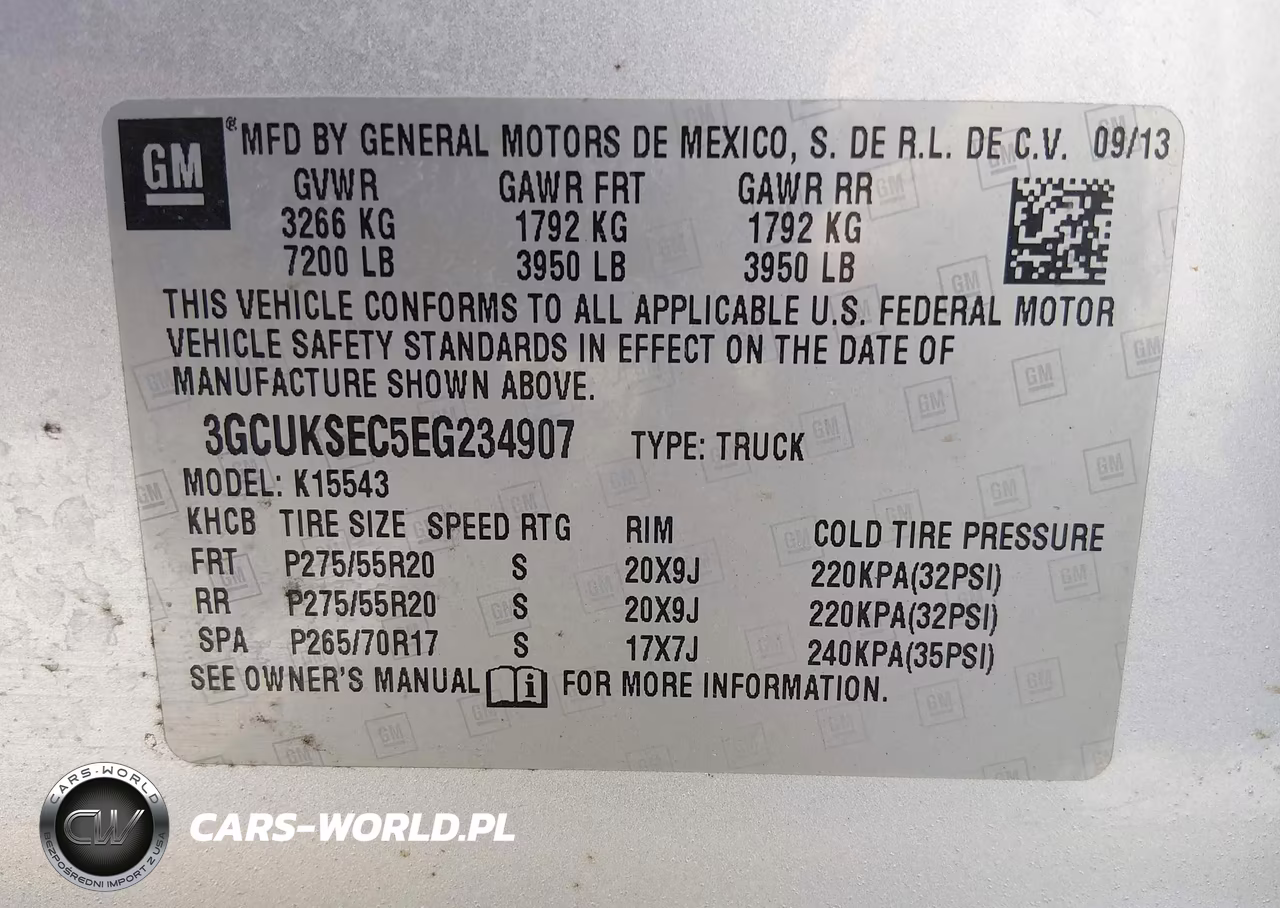 2014 Chevrolet Silverado 1500 2Lz VIN:3GCUKSEC5EG234907 - 9