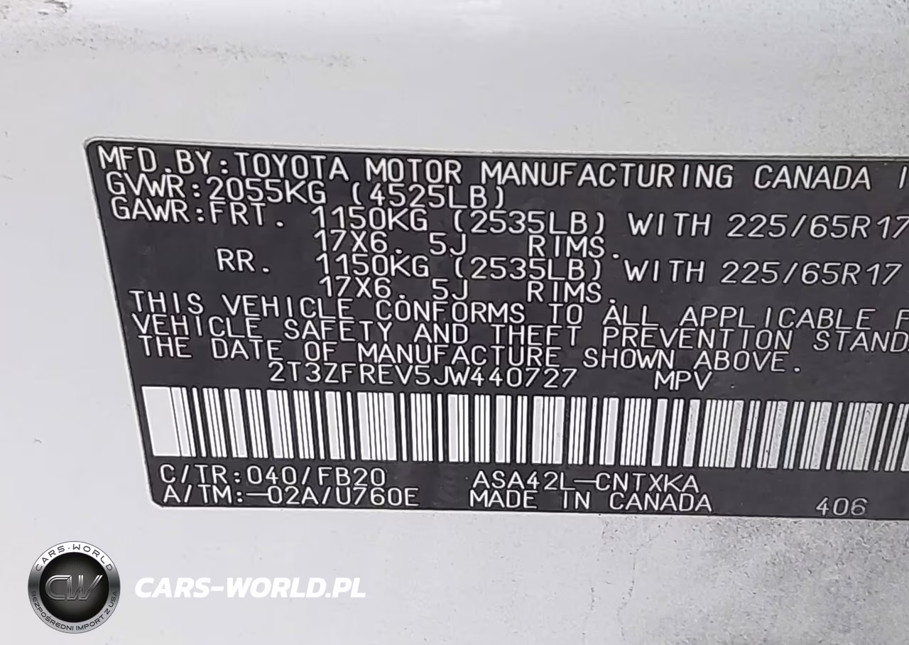 2018 Toyota Rav4 Le VIN:2T3ZFREV5JW440727 - 9