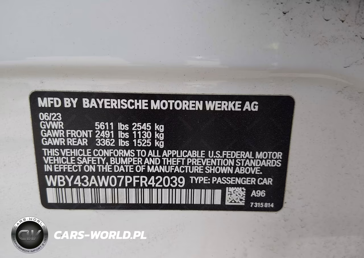 2023 BMW I4 Edrive35 VIN:WBY43AW07PFR42039 - 9