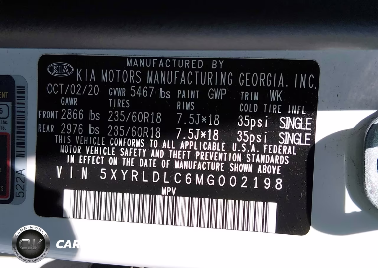 2021 Kia Sorento S VIN:5XYRLDLC6MG002198 - 9