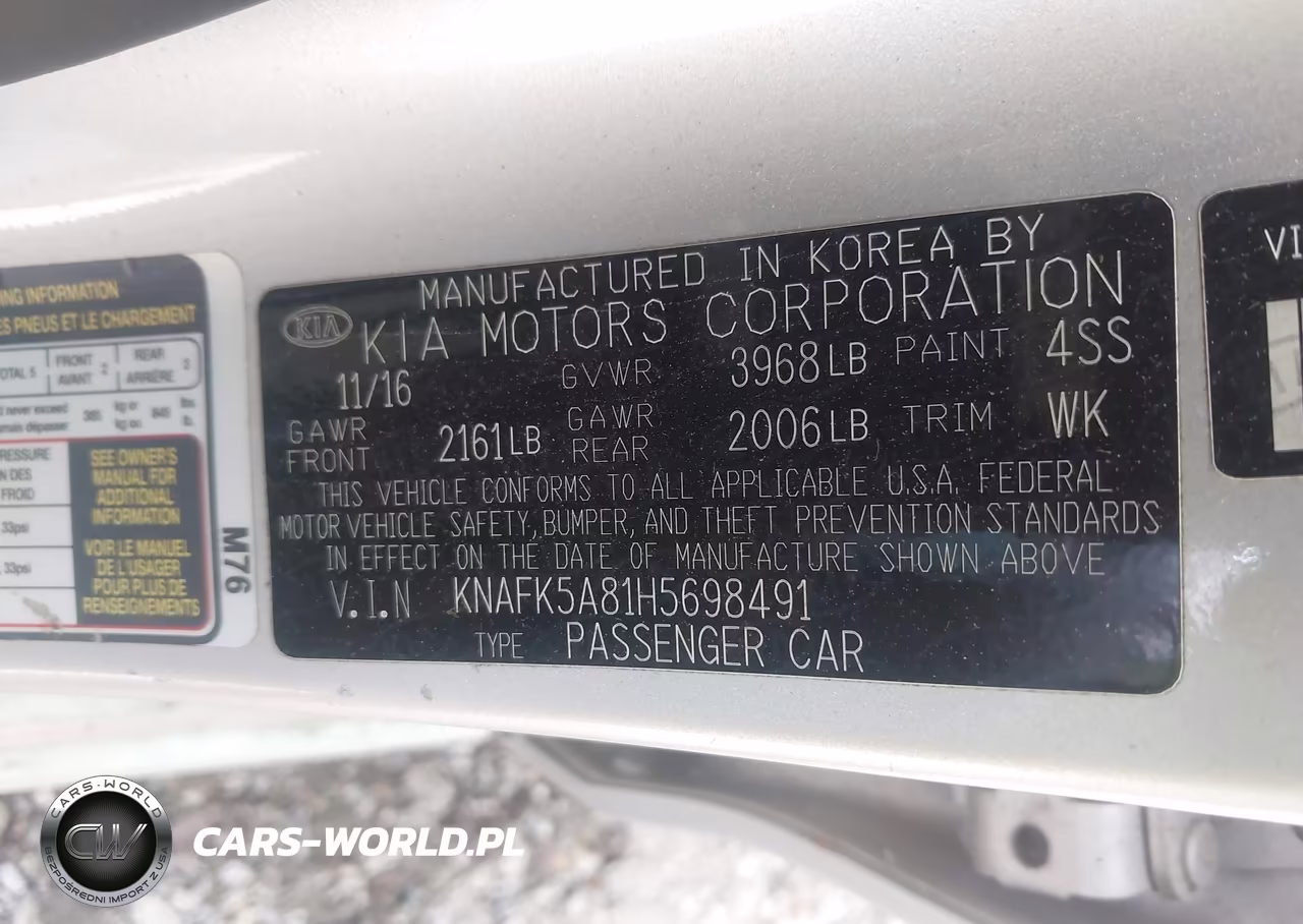 2017 Kia Forte Lx VIN:KNAFK5A81H5698491 - 9