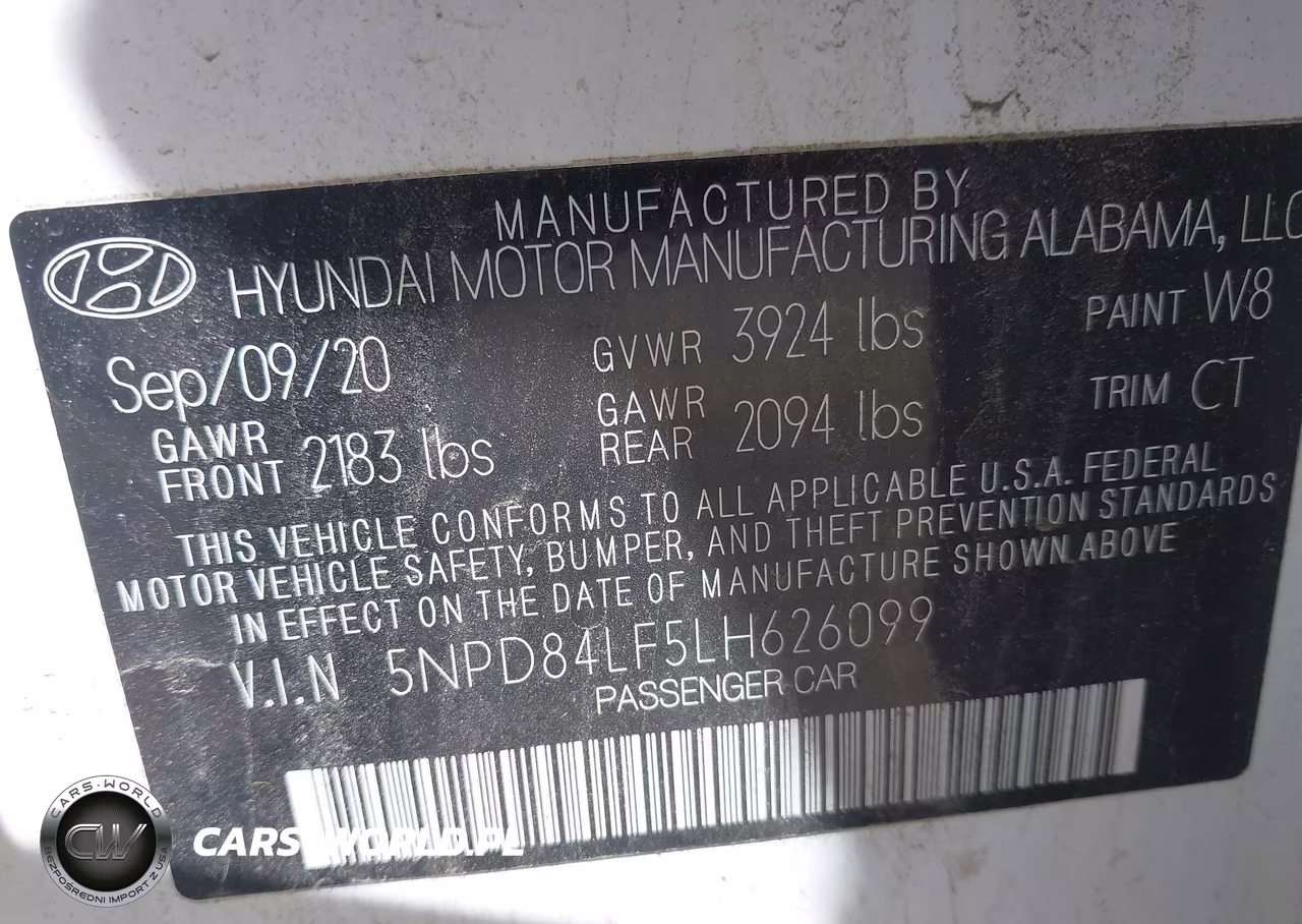 2020 Hyundai Elantra Sel VIN:5NPD84LF5LH626099 - 9