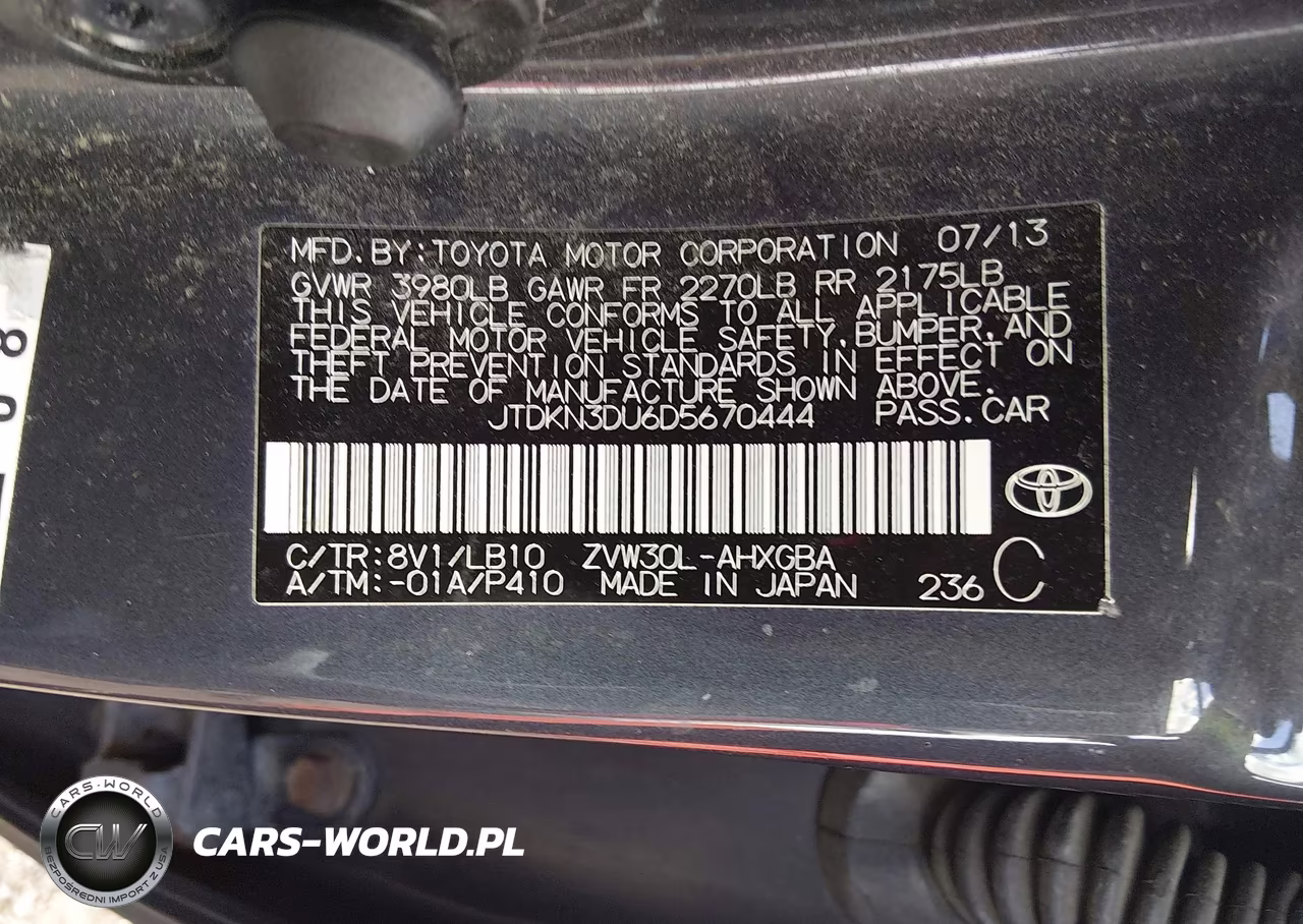 2013 Toyota Prius Four VIN:JTDKN3DU6D5670444 - 9