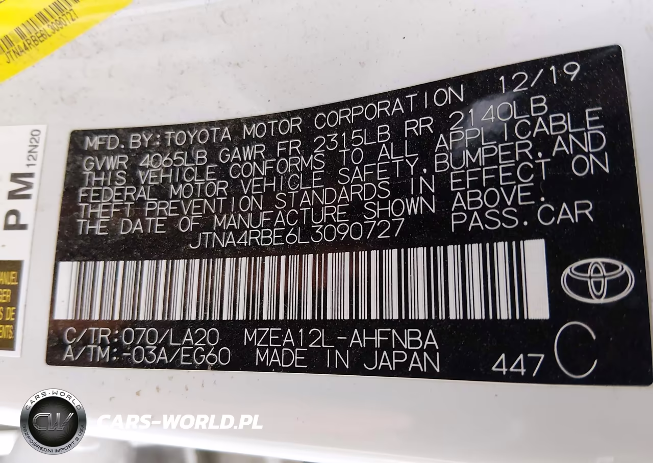 2020 Toyota Corolla Xse VIN:JTNA4RBE6L3090727 - 9