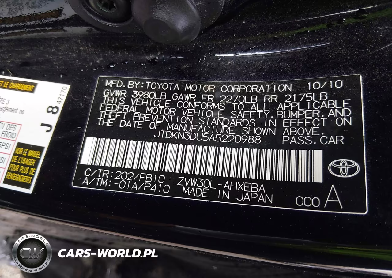 2010 Toyota Prius Iii VIN:JTDKN3DU5A5220988 - 9
