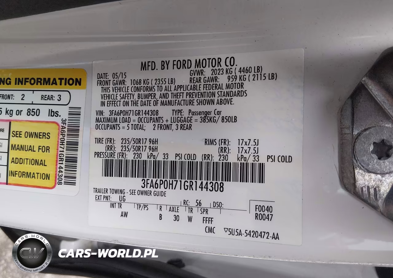 2016 Ford Fusion Se VIN:3FA6P0H71GR144308 - 9