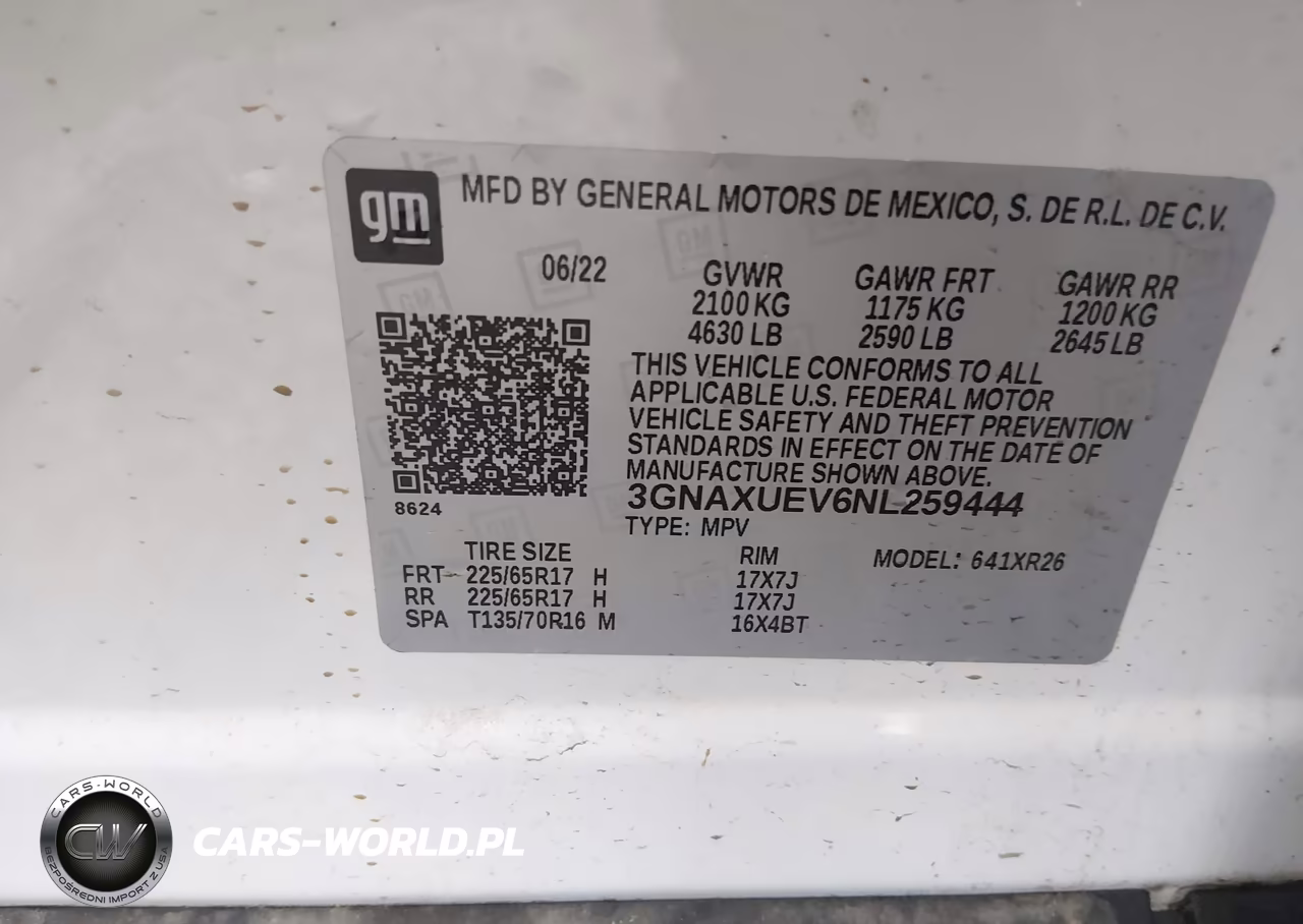 2022 Chevrolet Equinox Awd Lt VIN:3GNAXUEV6NL259444 - 9
