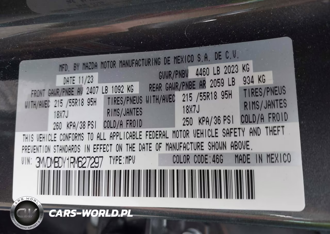 2024 Mazda Cx-30 2.5 Turbo Premium Package VIN:3MVDMBDY1RM627297 - 9