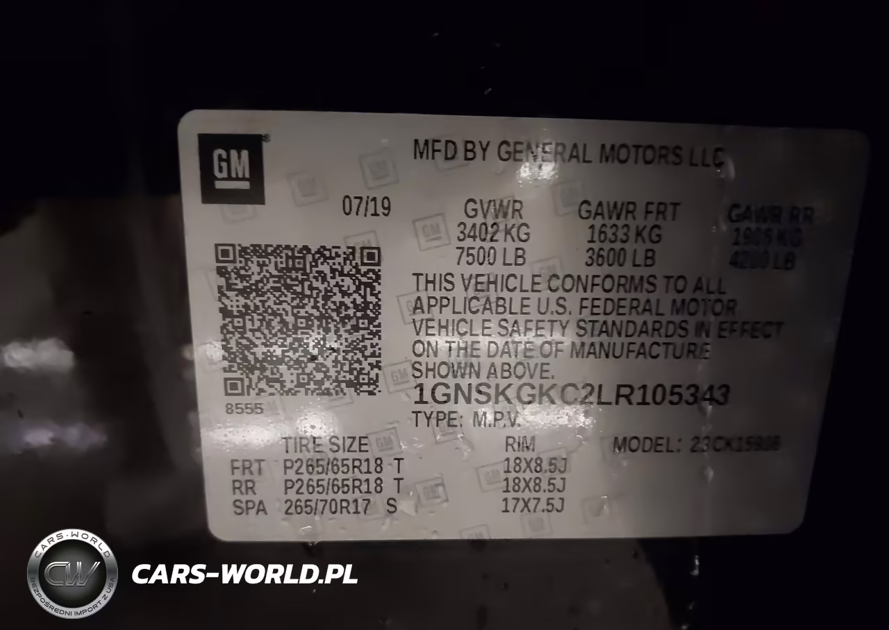 2020 Chevrolet Suburban 4Wd Ls VIN:1GNSKGKC2LR105343 - 9
