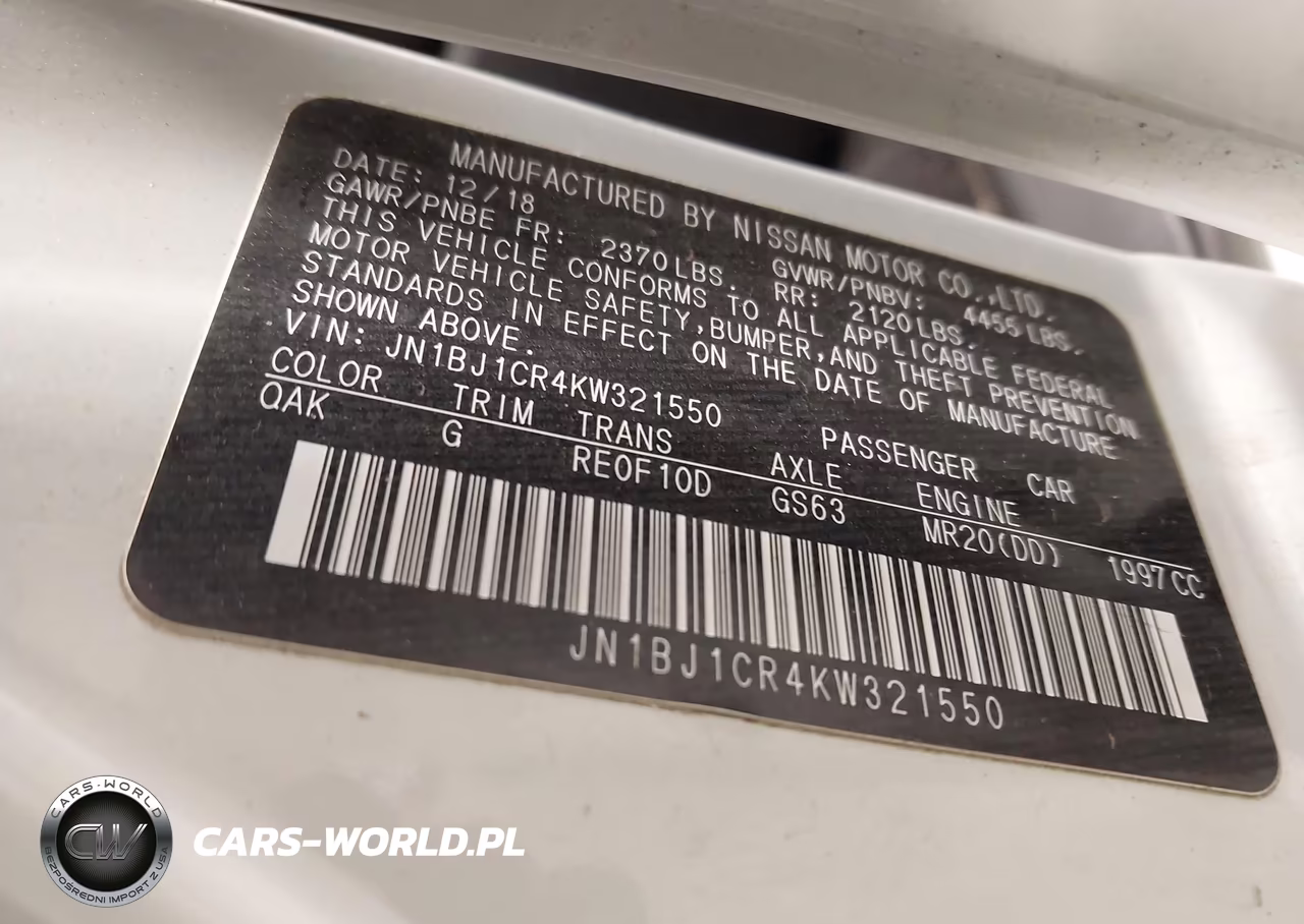 2019 Nissan Rogue Sport S VIN:JN1BJ1CR4KW321550 - 9