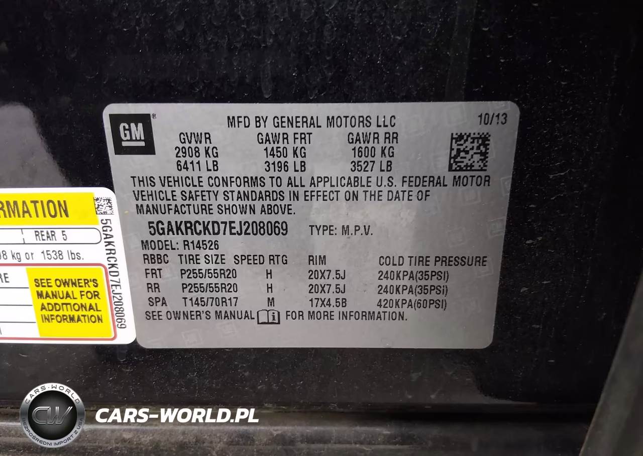 2014 Buick Enclave Premium VIN:5GAKRCKD7EJ208069 - 9