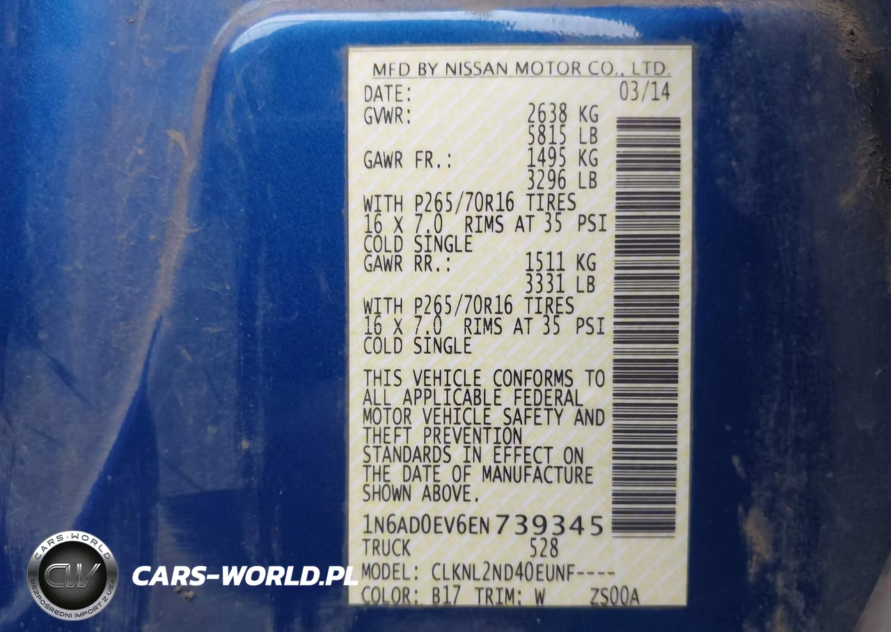 2014 Nissan Frontier Sv VIN:1N6AD0EV6EN739345 - 9