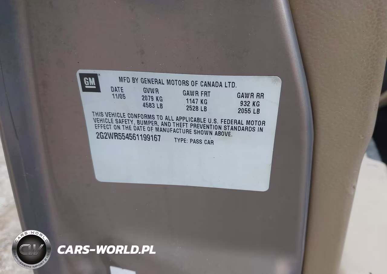 2006 Pontiac Grand Prix Gt VIN:2G2WR554561199167 - 9