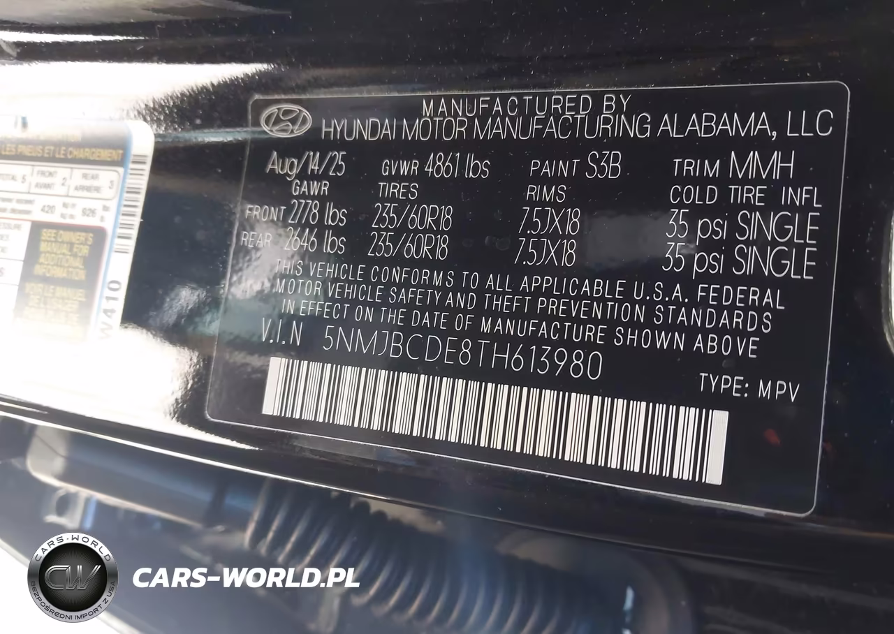 2026 Hyundai Tucson Sel VIN:5NMJBCDE8TH613980 - 9