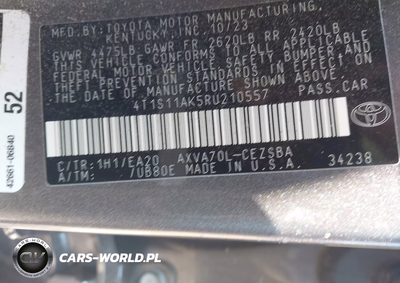 2024 Toyota Camry Se VIN:4T1S11AK5RU210557 - 9