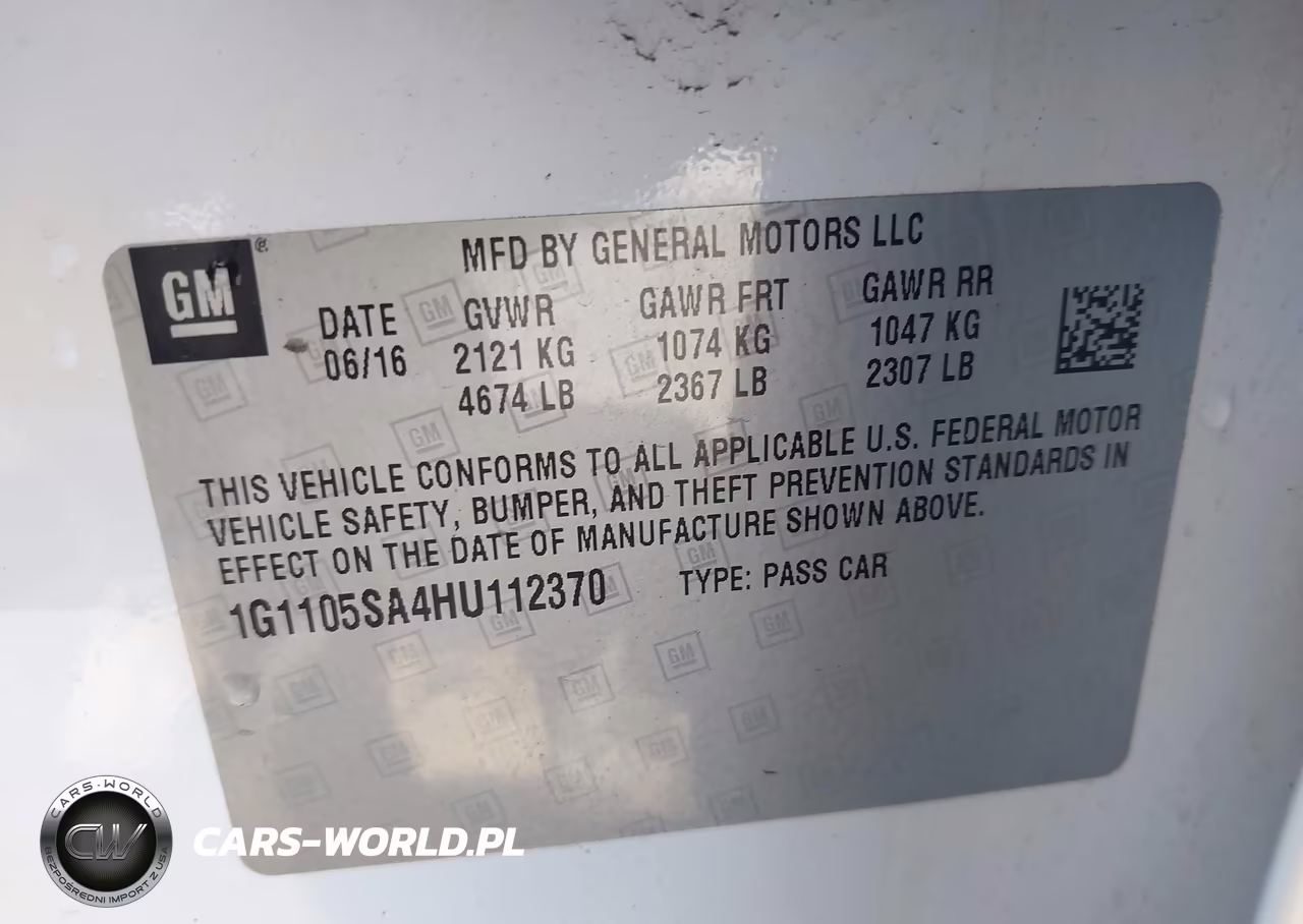 2017 Chevrolet Impala 1Lt VIN:1G1105SA4HU112370 - 9
