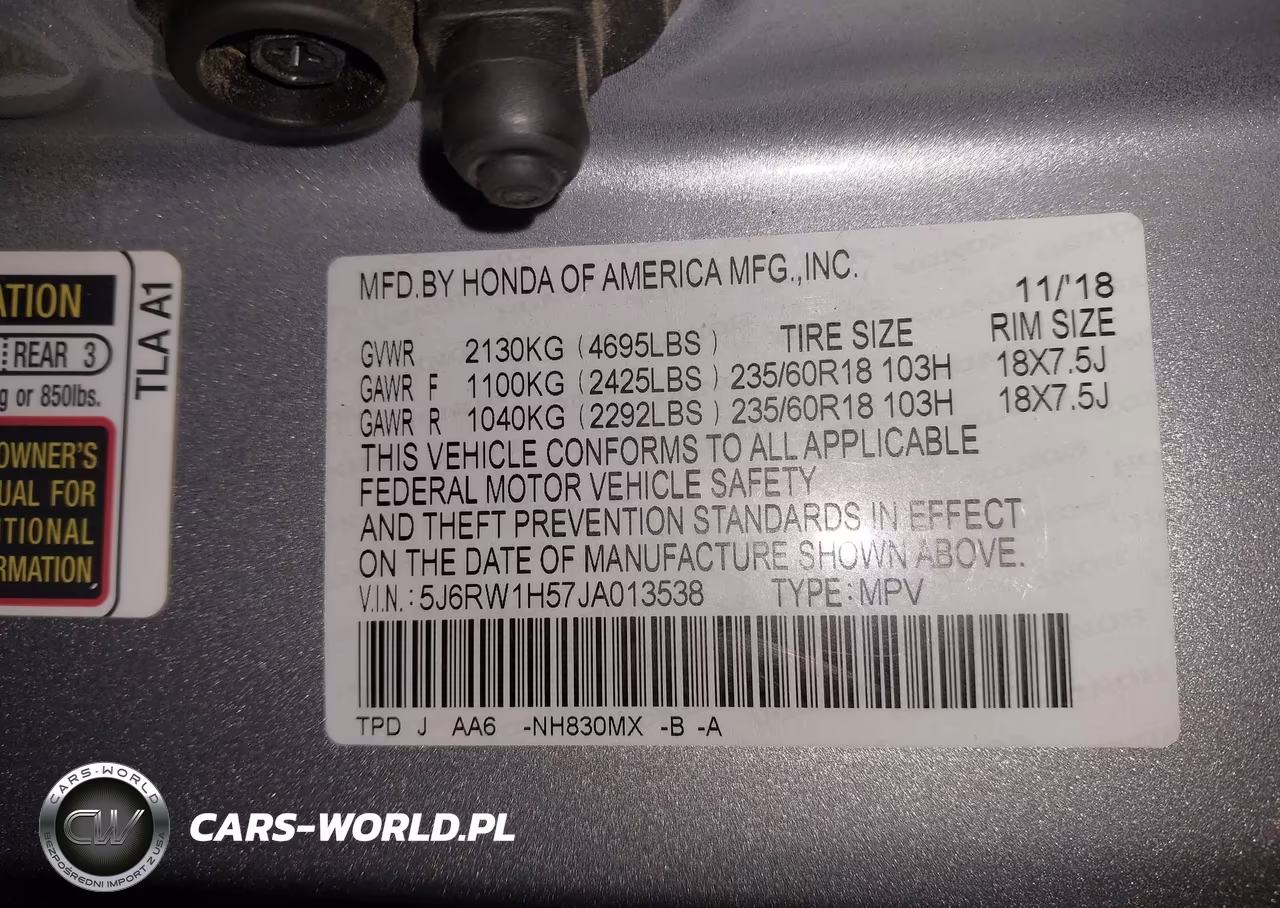 2018 Honda Cr-V Ex VIN:5J6RW1H57JA013538 - 9