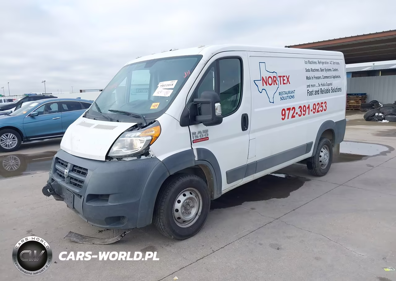 2017 Ram Promaster 1500 Low Roof 136 Wb VIN:3C6TRVAG7HE536045 - 2