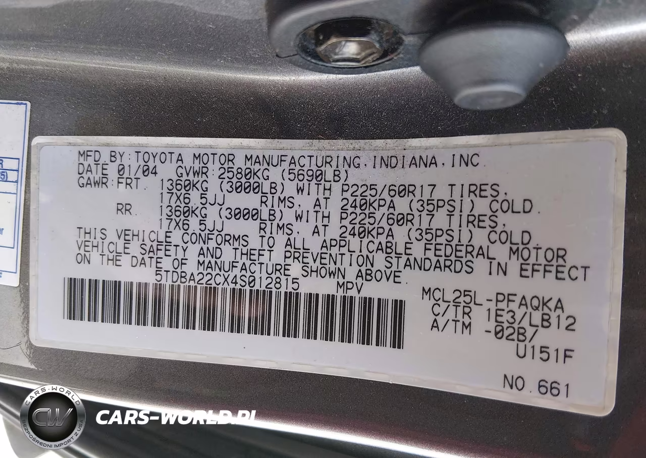 2004 Toyota Sienna Xle Limited VIN:5TDBA22CX4S012815 - 9