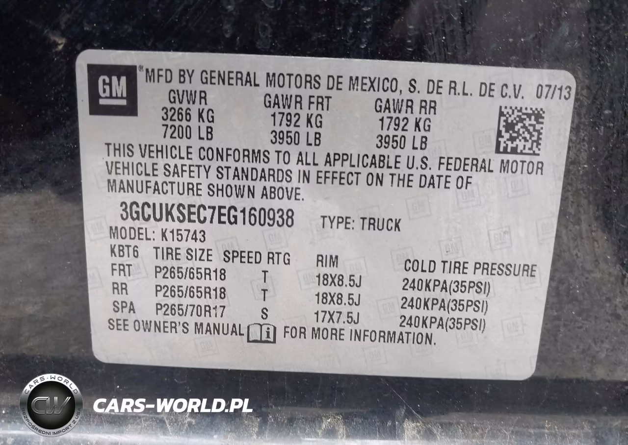 2014 Chevrolet Silverado 1500 2Lz VIN:3GCUKSEC7EG160938 - 9